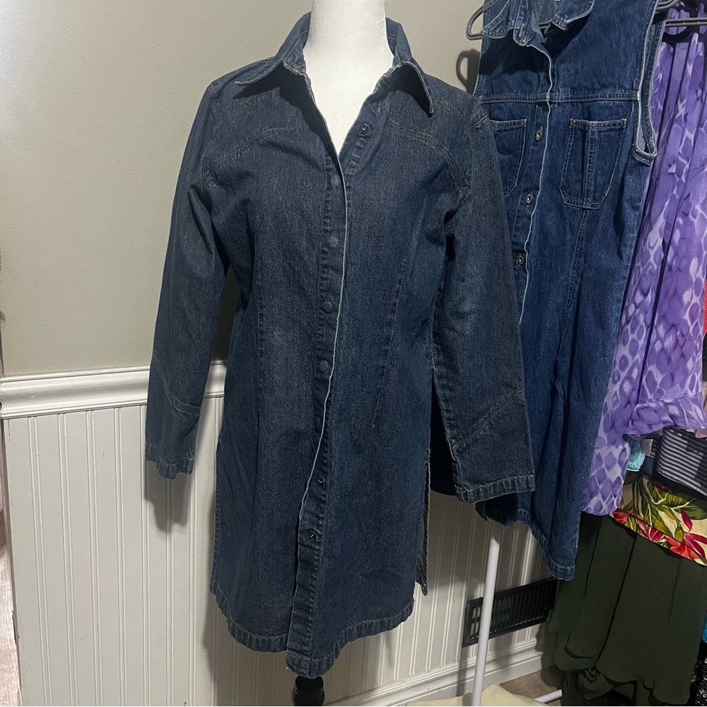 Cotton Ginny Collared Denim Dress